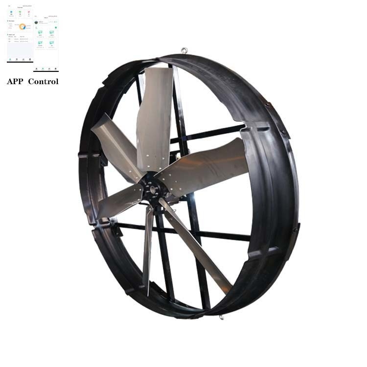 Il potente ventilatore a pannello è specificamente progettato per ventole con un diametro della pala di 1830 mm e un volume d'aria di 120000 m3/h