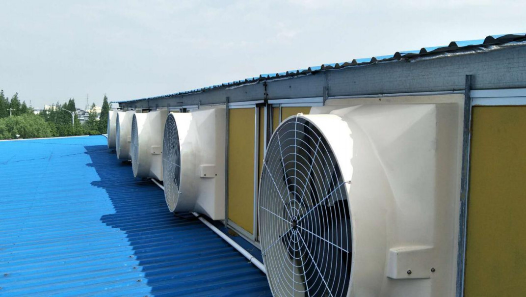 Ventilatori di scarico industriali di stile moderno per il raffreddamento del pollame 6,2 m/s Velocità del vento