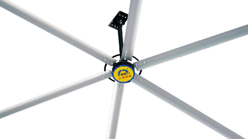 Rotore esterno metallico Ventilatore di soffitto industriale Flusso d'aria Motore a corrente continua senza spazzole 14300m3/min Flusso d'aria