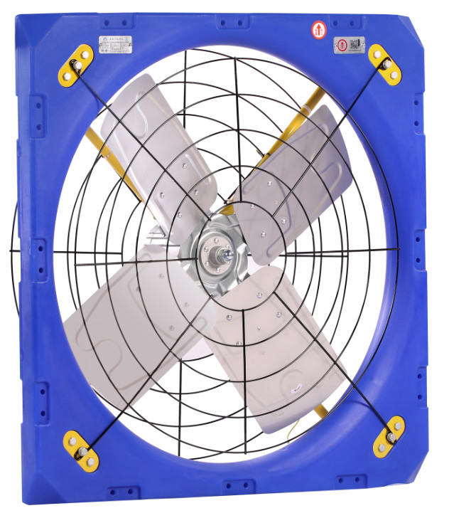 Ventilatore di raffreddamento per pollame e bestiame con motore PMSM di stile moderno e velocità del vento di 5,0 m/s