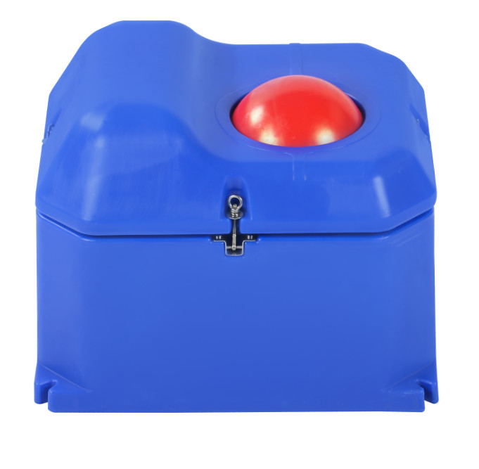 Acquario automatico per bestiame in LLDPE da 30-50L/min con controllo della temperatura integrato colore blu
