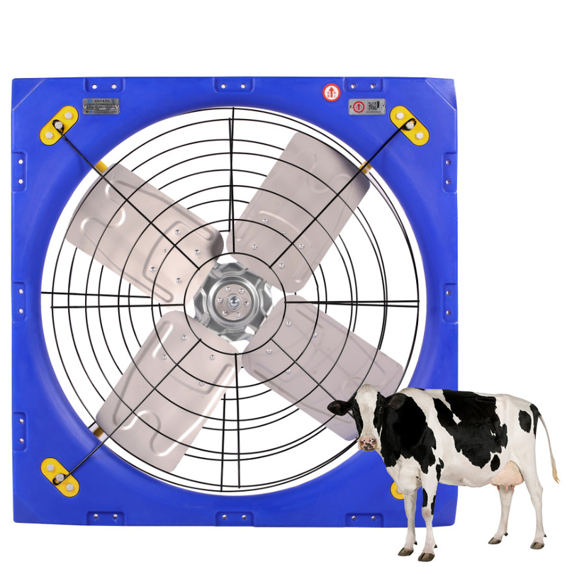 Ventilatori a doppio strato PE per bestiame con telaio in acciaio galvanizzato con motore PMSM - 28273m3/h Volume dell'aria
