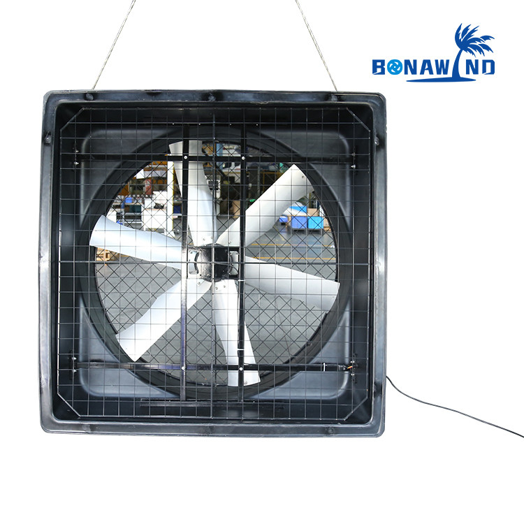 Ventilatore di scarico industriale da 72 pollici con bulloni oculari preinstallati per un'installazione facile a catena