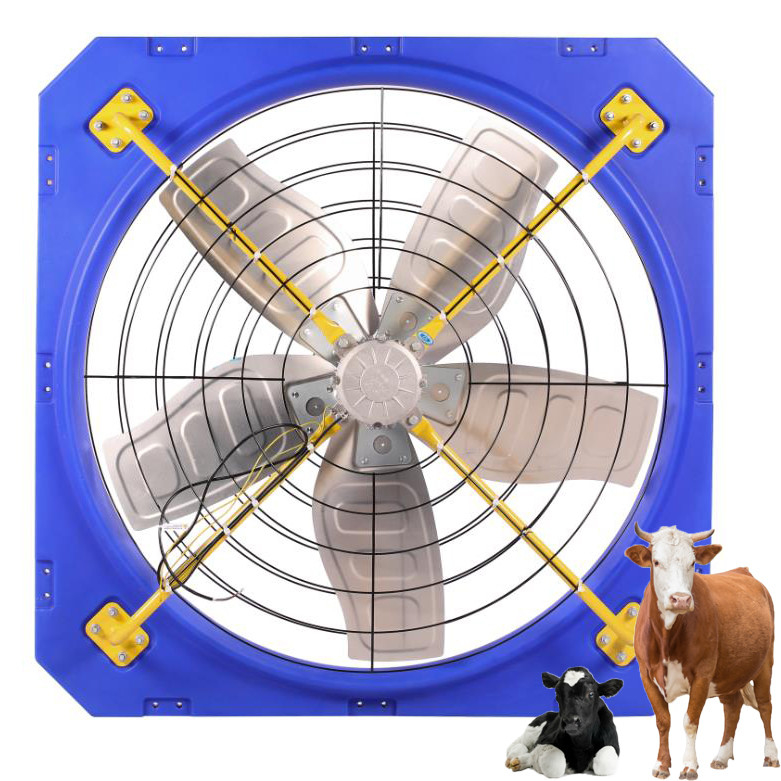 Potenza Ventilatore di circolazione del bestiame 27000m3/h Flusso d'aria massimo 38 Diametro della lama Quadro PE a doppio strato