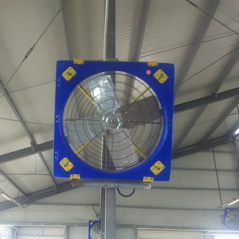 Ventilatore di ventilazione per bestiame in PE a doppio strato ad alta resistenza con circolazione di 410W e flusso d'aria di 28273m3/h