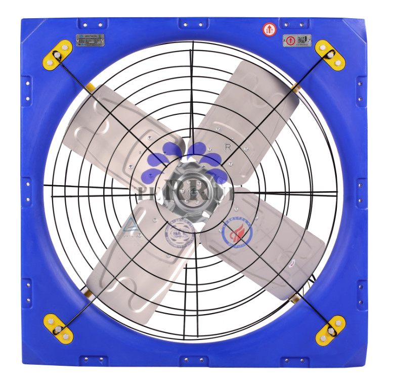 38 Ventilatore per bestiame per un flusso d'aria massimo di 28273 m3/h e potenza di ingresso di 410w