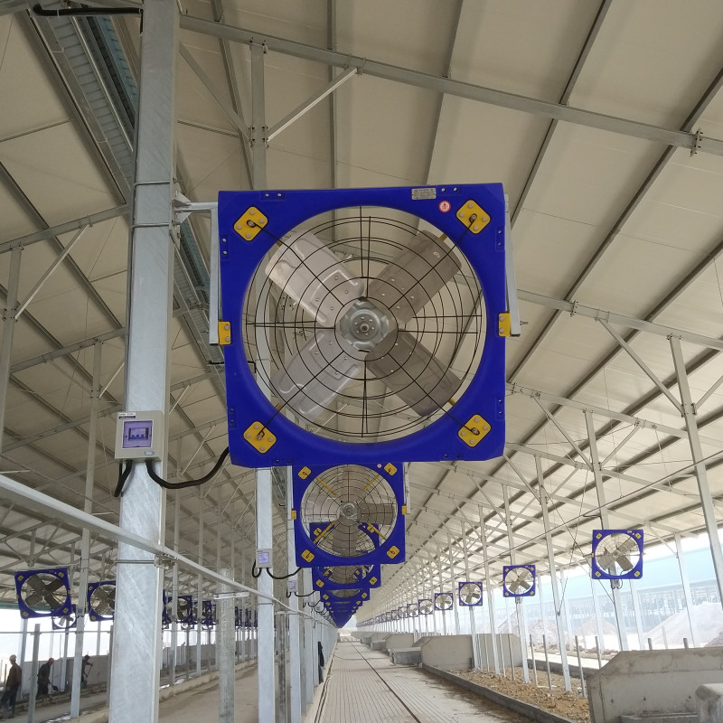 Ventilatori di ventilazione per animali con PE a doppio strato ad alta resistenza e con flusso d'aria massimo di 28273 m3/h per gli ambienti di allevamento