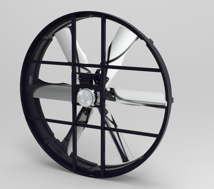 Ventilatore da 72 pollici: 2000w/2.7hp, 120000m3/h Flusso d'aria & 183cm/72inch Blade - Scatenazione del massimo potenziale di ventilazione