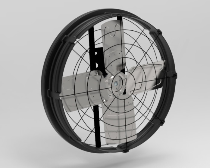 Ventilatori per allevamenti con rumore ≤ 69 dB 1115*1115*285mm Dimensione del telaio e potenza di ingresso 410w