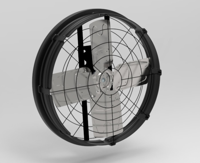 Ventilatori per allevamenti con rumore ≤ 69 dB 1115*1115*285mm Dimensione del telaio e potenza di ingresso 410w
