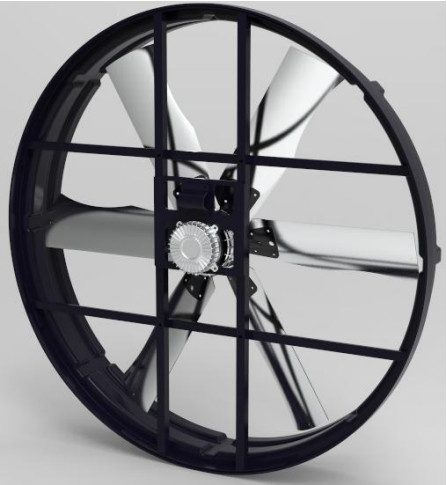 Ventilatore di scarico di combustibile a risparmio energetico di 183 cm/72 pollici Diametro della lama 380-480V Voltaggio