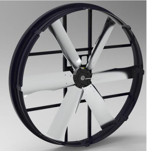 Ventilatore a pannello da 55'' con scarico industriale, flusso d'aria di 66000 m³/h, potenza di 1200W, basso livello di rumorosità e ampia applicazione