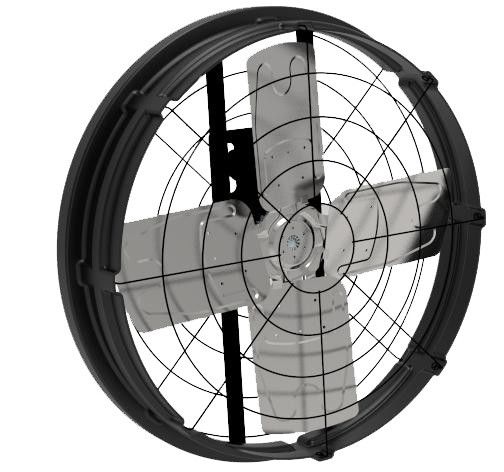 Ventilatore industriale a trazione diretta 500w Potenza di ingresso per raffreddamento industriale e flusso d'aria