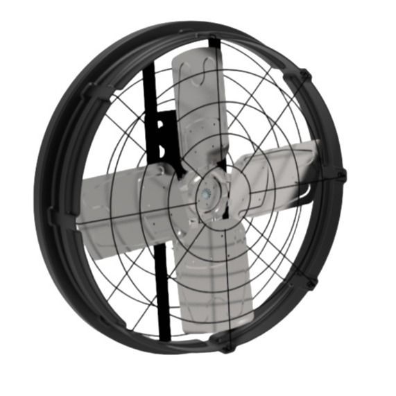 Ventilatori di ventilazione per bestiame a azionamento diretto con volume e resistenza dell'aria pari a 81,4 m3/h Materiale a doppio strato PE