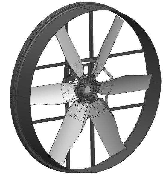 Risparmio energetico e ventilatore per pollame dotato di rotore esterno con magnete permanente e motore a corrente continua senza spazzole