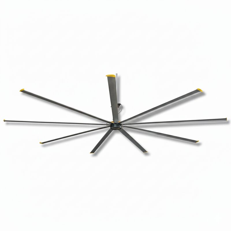 Ventilatore da soffitto industriale Terrui con motore BLDC Ventilatore da soffitto HVLS per grandi spazi