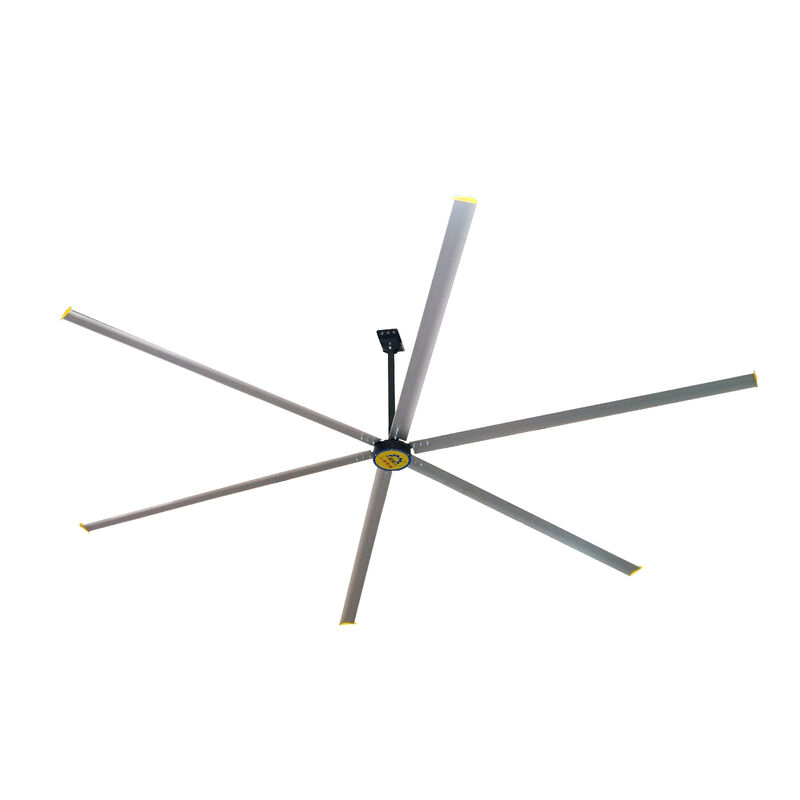 Ventilatore da soffitto industriale Terrui con motore BLDC Ventilatore da soffitto HVLS per grandi spazi