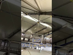 Efficienza Ventilatore di soffitto industriale 7300mm Diametro della lama 14300m3/min Massimo flusso d'aria