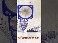 Potente ventilatore industriale con velocità di rotazione di 610 giri al minuto 40700 m3/h Flusso d'aria