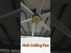 Ventilatore di soffitto industriale con motore CE senza spazzole e diametro 7300 mm