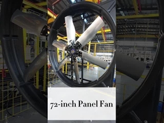 Ventilatore di scarico di fumo e fuoco a azionamento diretto in 3 fasi per sistemi di protezione antincendio