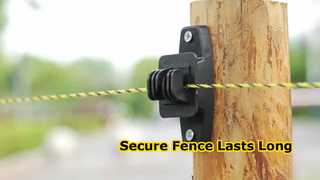 Composti da plastica non conduttiva, questi isolanti sono costruiti per durare in ambienti agricoli difficili